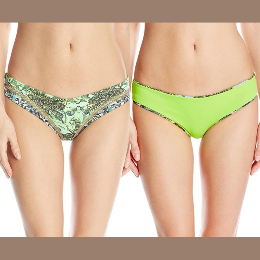 NEW Maaji Forest Folk Reversible Bikini Bottoms‎ [ SZ XS ]